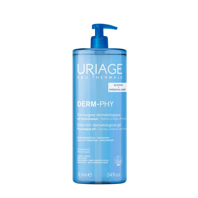 URIAGE DERM-PHY GEL DOCCIA DERMATOLOGICO LENITIVO E PROTETTIVO PER PELLE SENSIBILE 1 LITRO