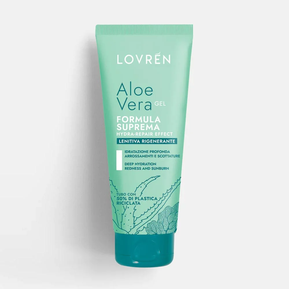 LOVRÉN SOLARE - ALOE VERA GEL FORMULA SUPREMA LENITIVA RIGENERANTE, 100ML