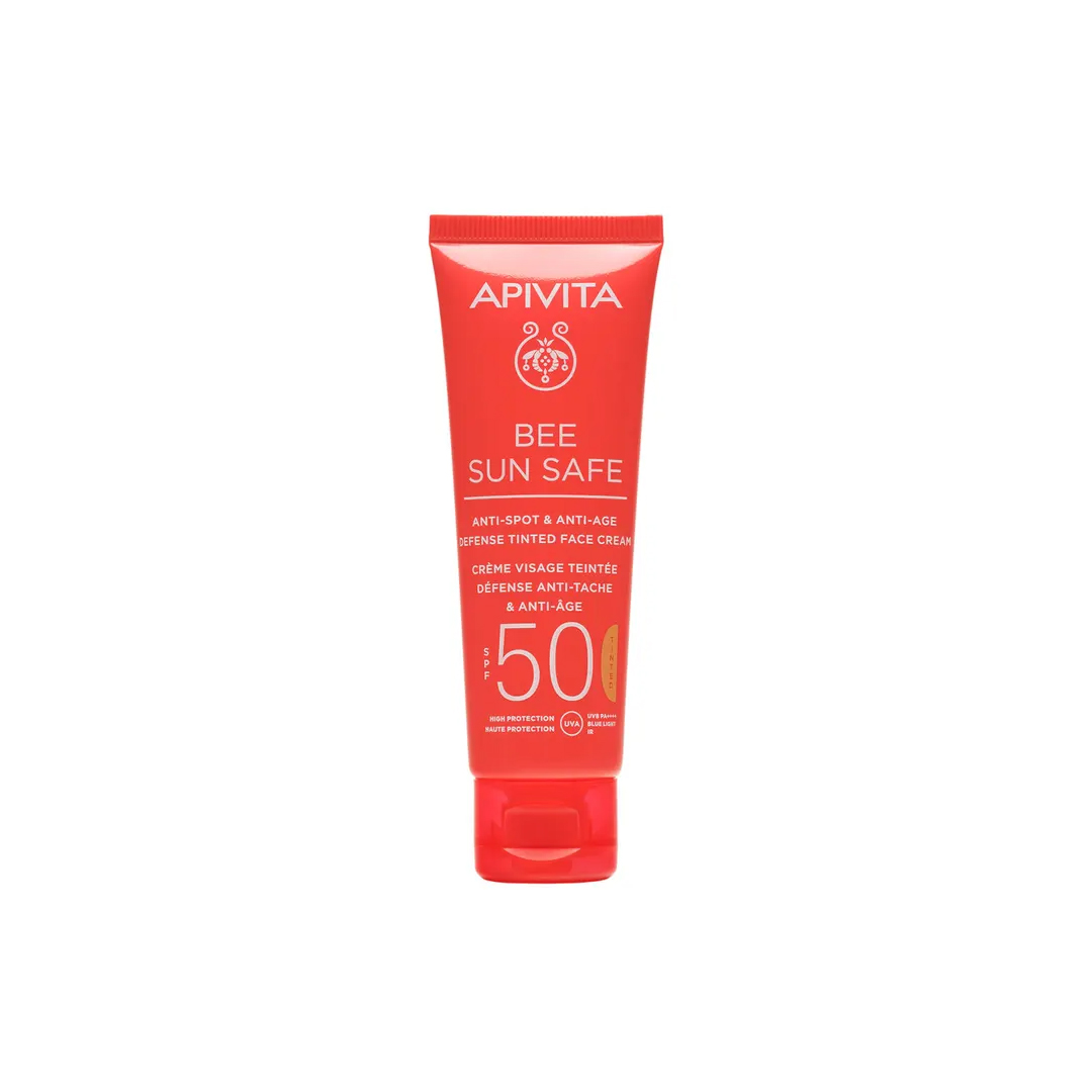 APIVITA BEE SUN SAFE CREMA VISO COLORATA SPF50 ANTI-MACCHIA & ANTI-AGE 50ML
