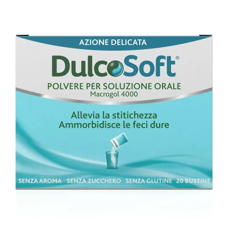 DULCOSOFT POLVERE PER SOLUZIONE ORALE MACROGOL 4000 20 BUSTINE
