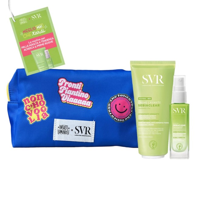 SEBIACLEAR SET SERUM 30 ML + CREME LAVANTE 200 ML + POCHETTE INSULTI LUMINOSI