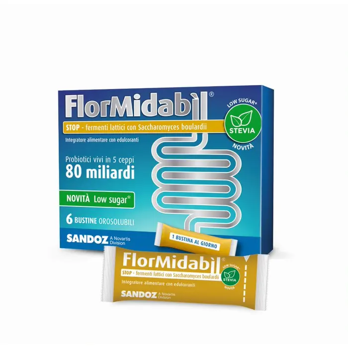 FLORMIDABIL STOP 80 MILIARDI CON STEVIA 6 BUSTINE