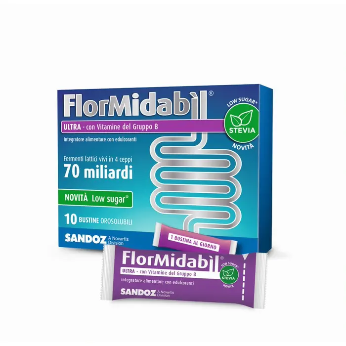 FLORMIDABIL ULTRA 70 MILIARDI CON STEVIA 10 BUSTINE