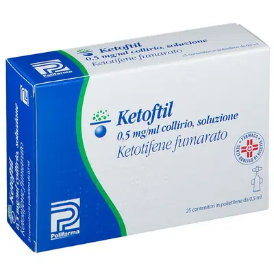 KETOFTIL - COLLIRIO CONFEZIONE 25X0.5 ML CONTENITORI IN POLIETILENE