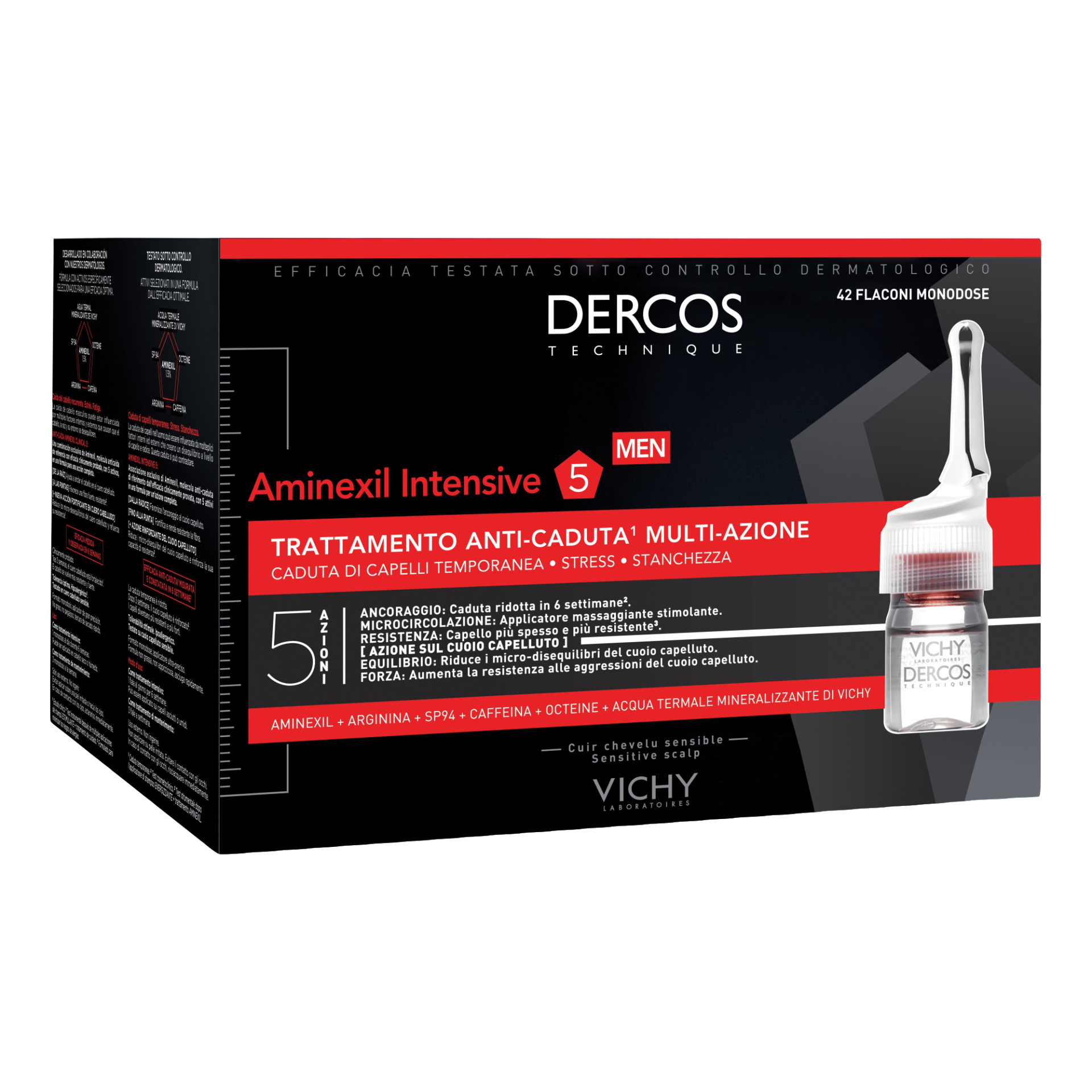 VICHY DERCOS - AMINEXIL TRATTAMENTO ANTICADUTA UOMO 42 FIALE X 6ML