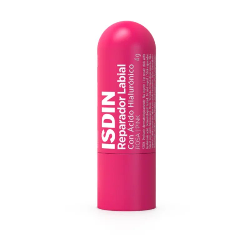 ISDIN REPARADOR LABIAL CON ACIDO IALURONICO BALSAMO LABBRA COLORE ROSA STICK 4G