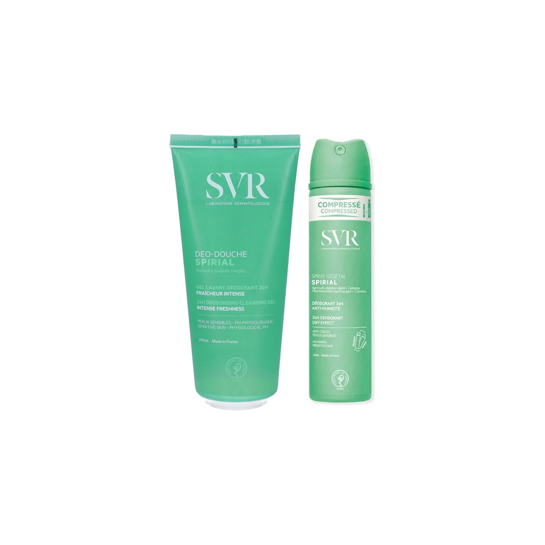 PROMO SVR SPIRIAL DEO DOUCHE 200ML + SPIRIAL SPRAY VEGETAL 75ML