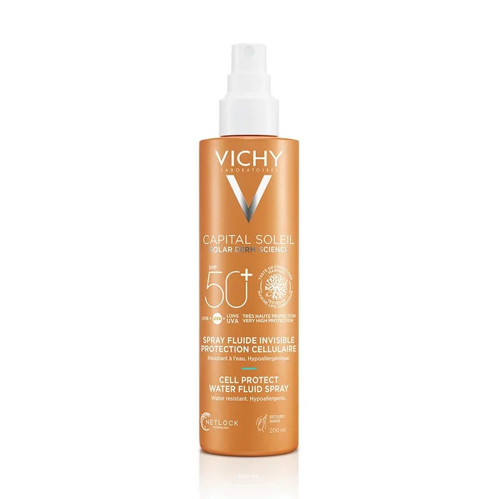 VICHY CAPITAL SOLEIL CELL PROTECT FLUIDO ULTRA LEGGERO SPRAY PROTEZIONE ALTA SPF50 200ML