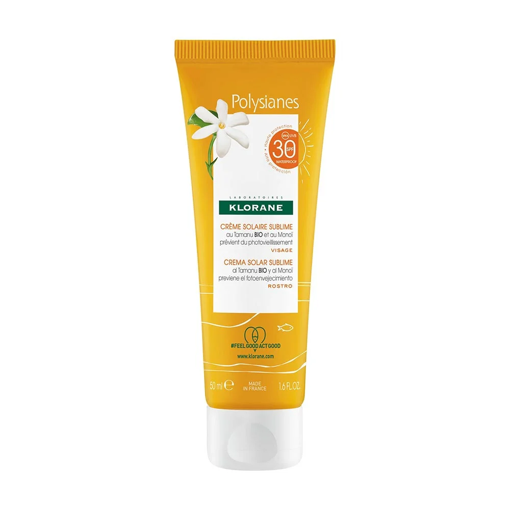 KLORANE POLYSIANES - CREMA SOLARE VISO PROTEZIONE ALTA SPF30 50ML
