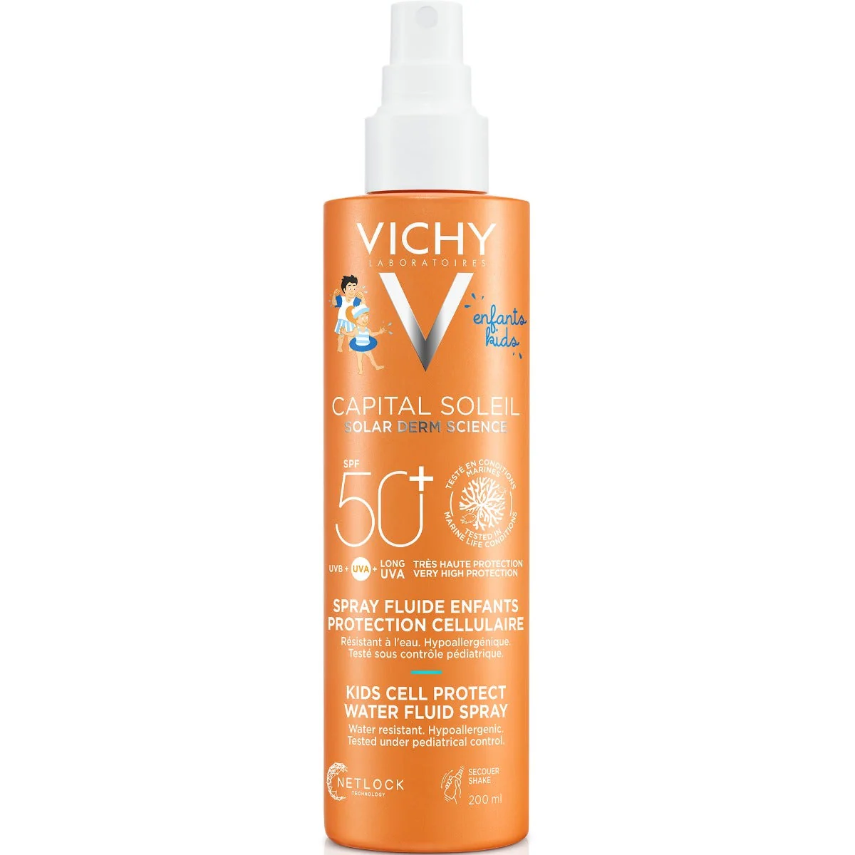 VICHY CAPITAL SOLEIL SOLARE SPRAY DOLCE BAMBINI TEXTURE ULTRA-LEGGERA SPF 50+ 200 ML