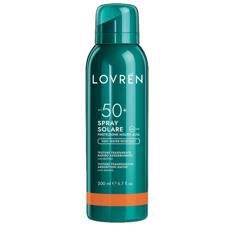 LOVREN SPRAY SOLARE INVISIBILE SPF50 VISO E CORPO PROTEZIONE ALTA 200 ML