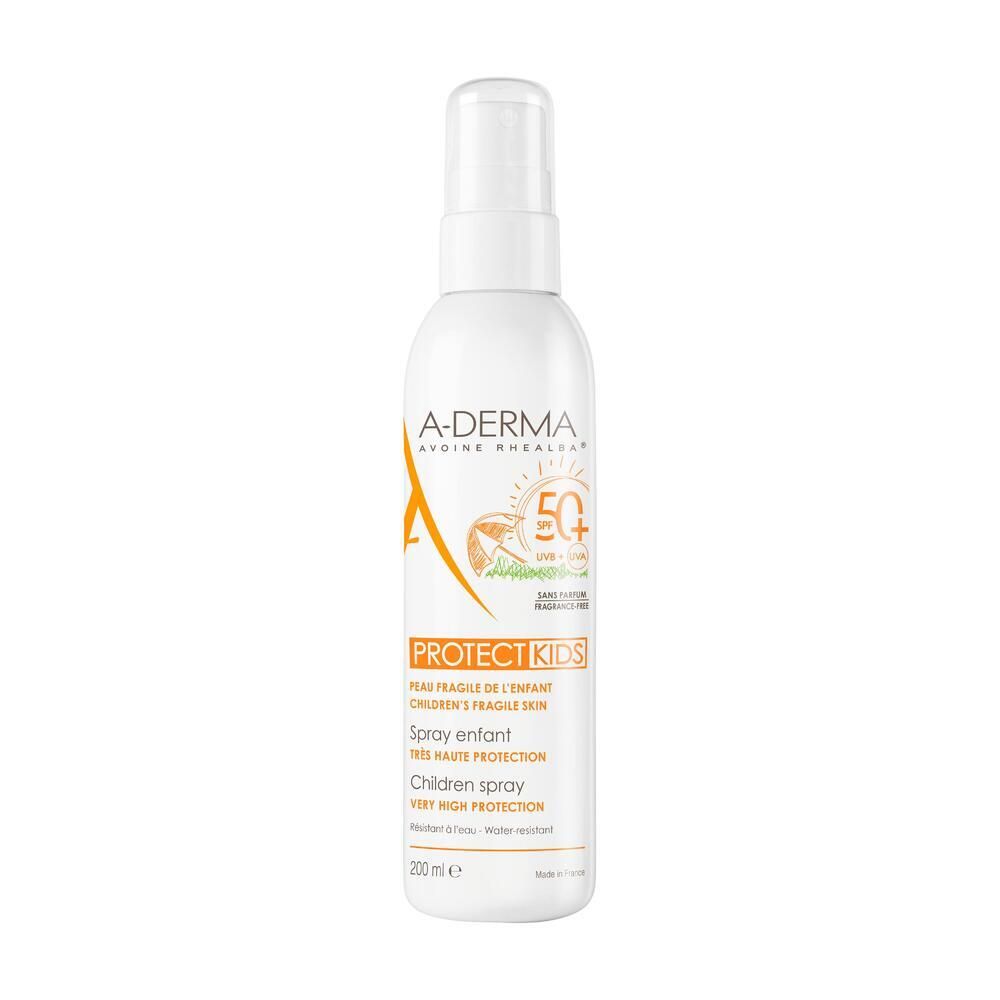 A-DERMA PROTECT KIDS SPRAY SOLARE BAMBINO SPF 50+ PROTEZIONE MOLTO ALTA 200 ML