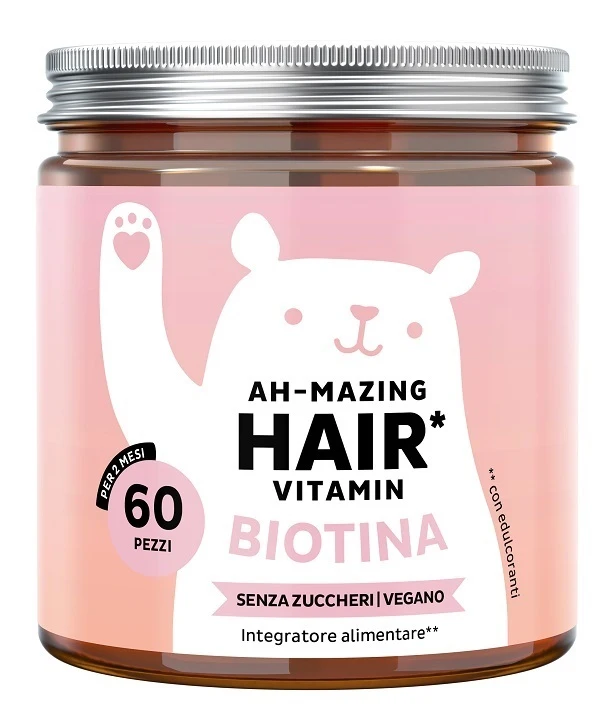 BEARS WITH BENEFITS AH-MAZING HAIR VITAMIN INTEGRATORE PER I CAPELLI 60 CARAMELLE GOMMOSE