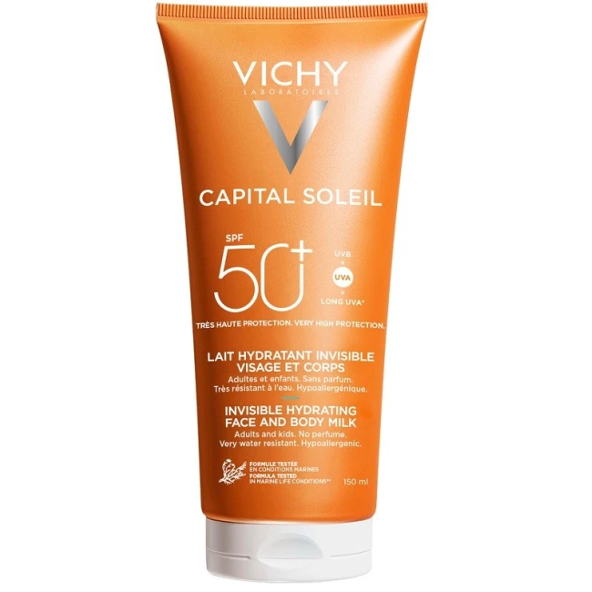 VICHY CAPITAL SOLEIL - LATTE IDRATANTE FRESCO VISO E CORPO SPF 50+ 300ML