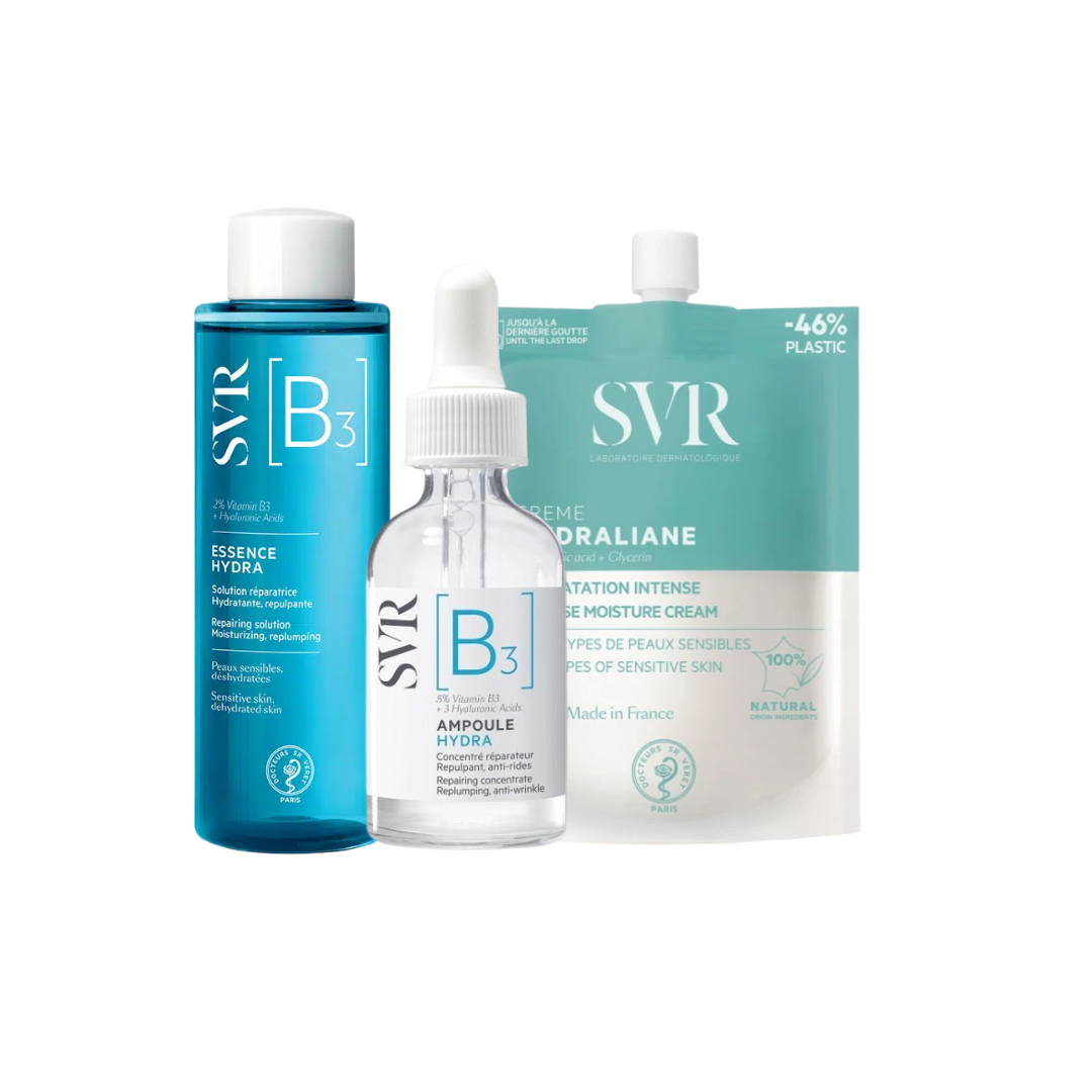 SVR AMPOULE B3 + HYDRALIANE CREMA IDRATANTE 50ML + ESSENCE HYDRA