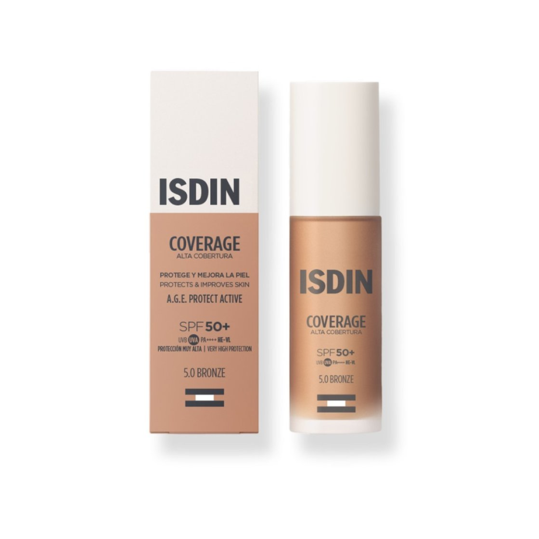 FONDOTINTA ISDIN CON PROTEZIONE MOLTO ALTA - COVERAGE 5.0 BRONZE SPF50+ 30G
