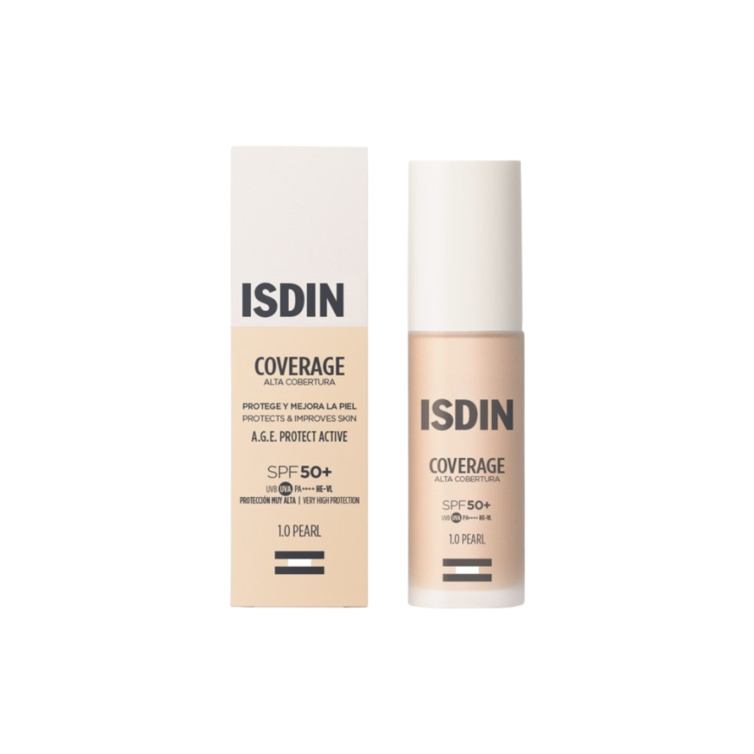 FONDOTINTA ISDIN CON PROTEZIONE MOLTO ALTA - COVERAGE 1,0 PEARL SPF 50+ 30G