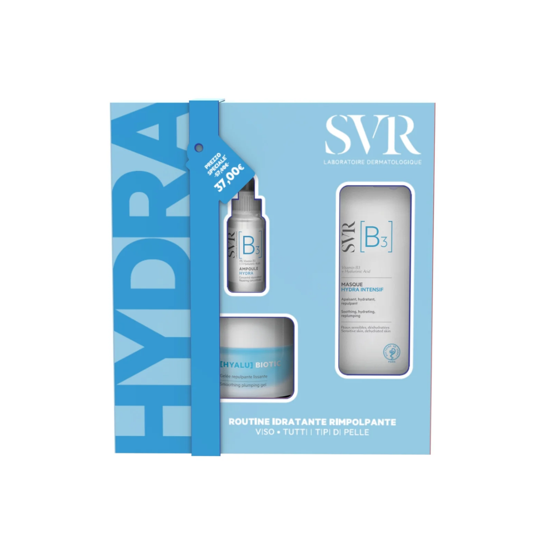 SVR SET HYDRA - HYALU BIOTIC MASCHERA IDRATANTE + AMP B + CREMA