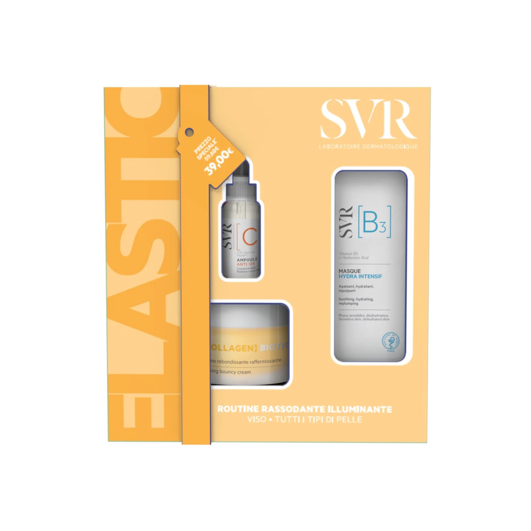 SVR SET ELASTIC - CREMA COLLAGEN BIOTIC + MASCHERA VISO + AMP C